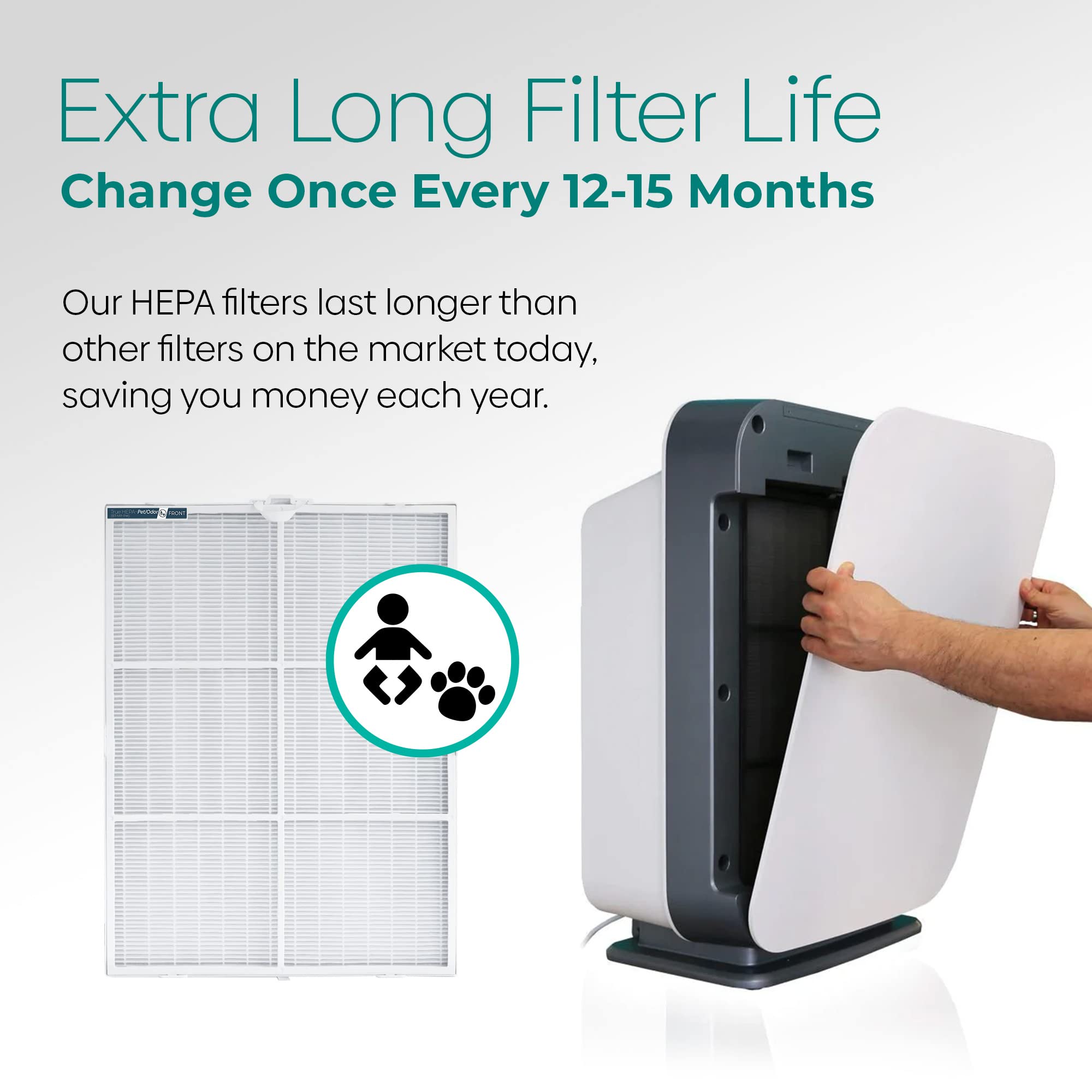 Install guide image for easy BreatheSmart 75i filter replacement
