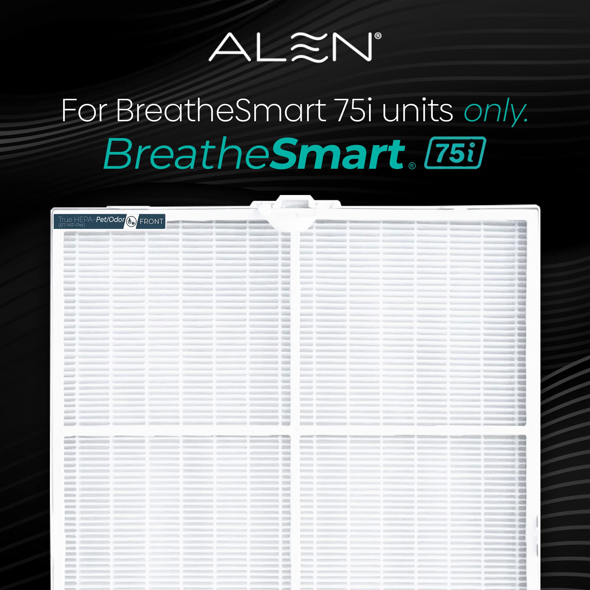 Alen BreatheSmart 75i filter packaging showing replacement convenience