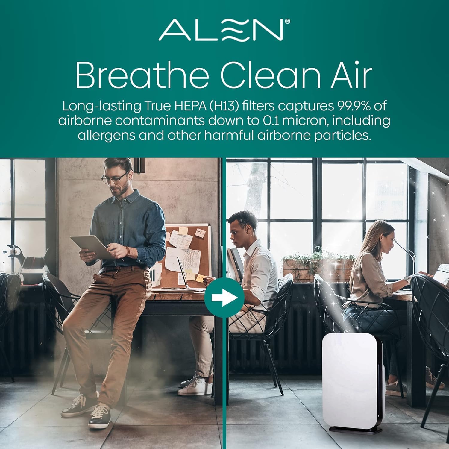Alen dust and pet dander filtration helps create a healthier space