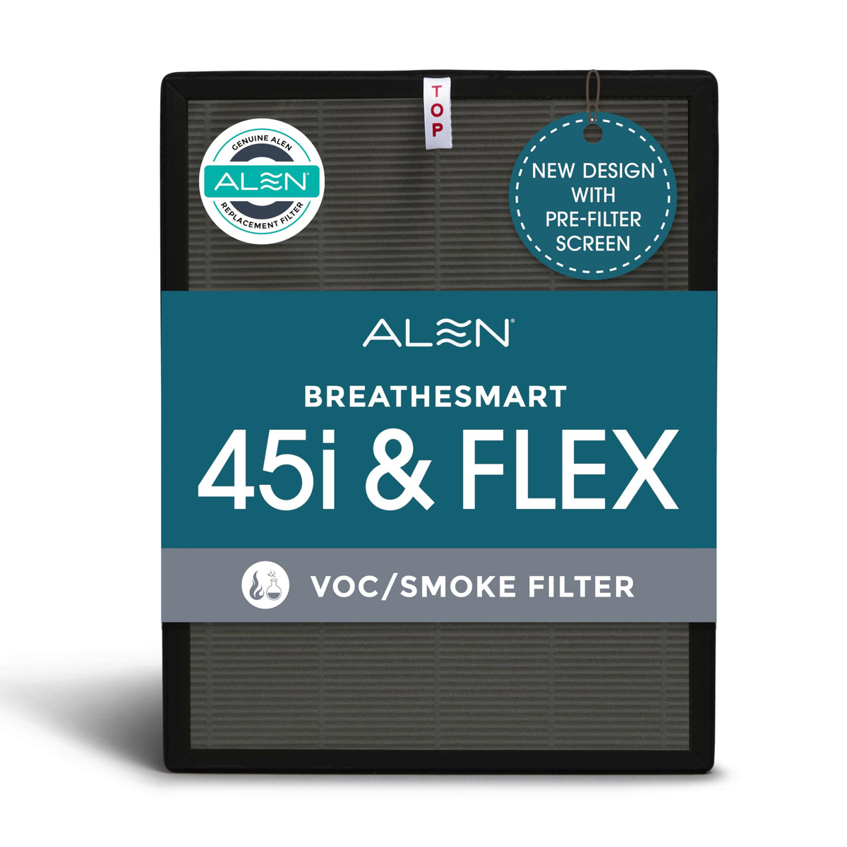 Alen filter in BreatheSmart 45i frame provides clean indoor air.
