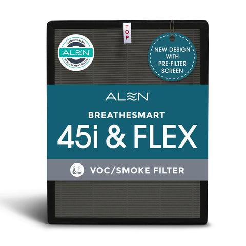 Alen filter in BreatheSmart 45i frame provides clean indoor air.