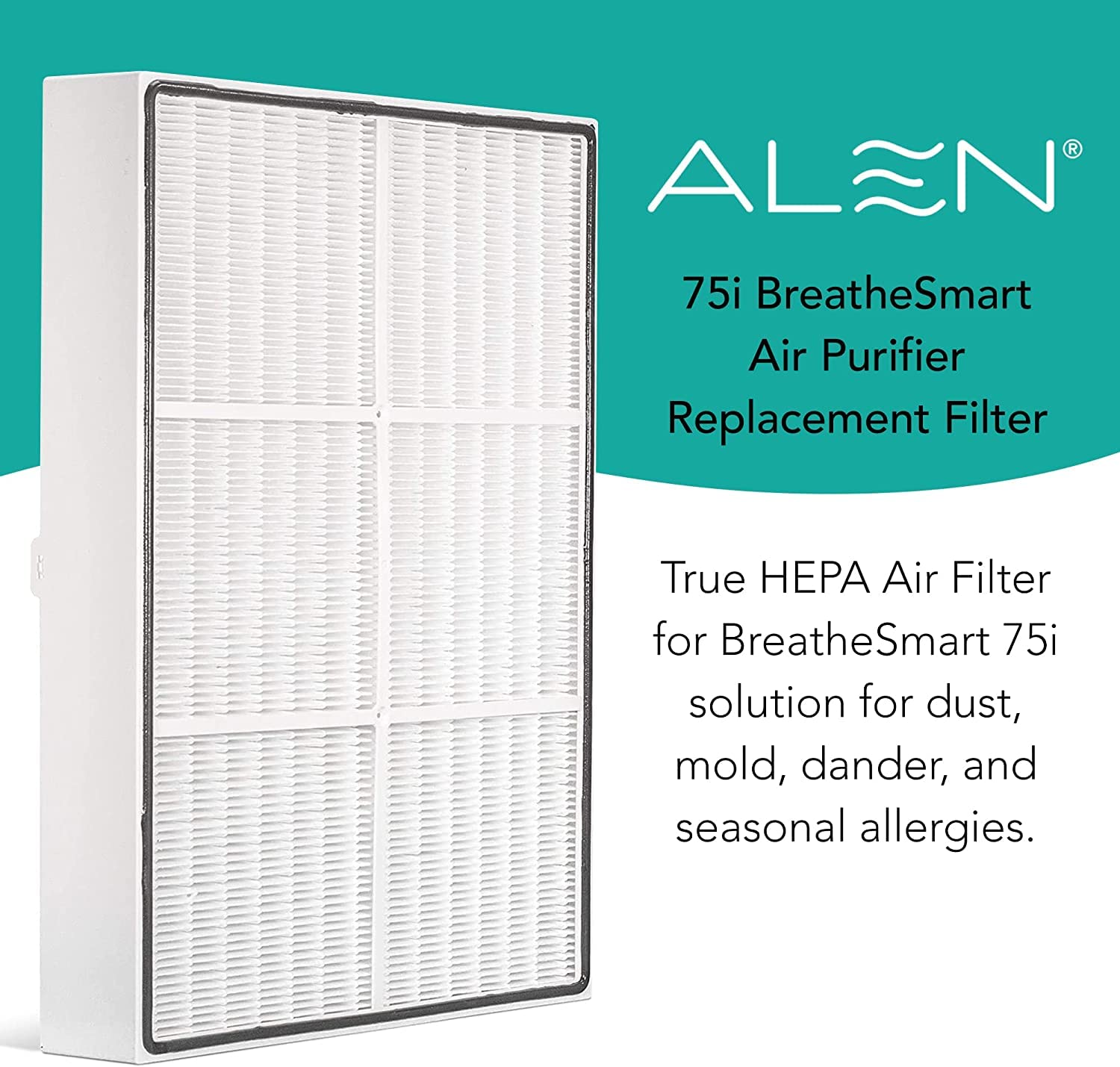 Alen H13 True HEPA filter enabling high-efficiency home air capture.