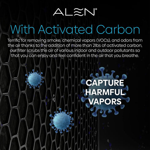 Alen filter designed for up to 12 months of use.
