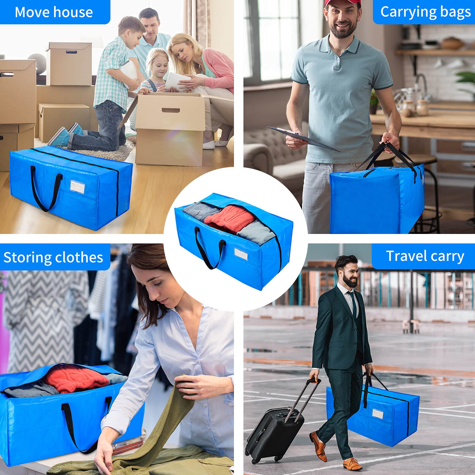 AlexHome extra-large 24-gallon capacity ideal for bulky items.