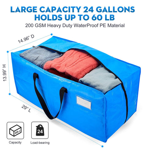 AlexHome bag with clear pocket to label contents.