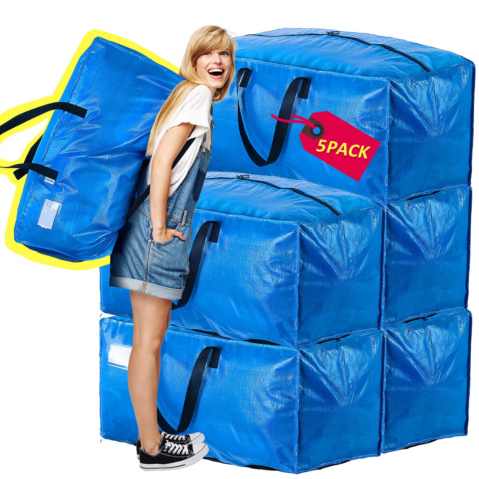 AlexHome versatile storage totes for blankets, clothes, shoes, and more.