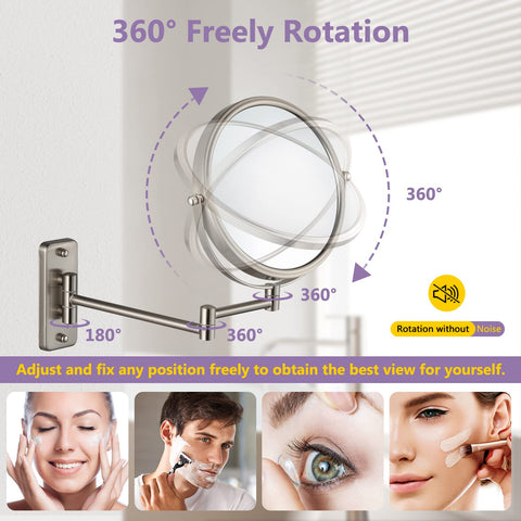 ALHAKIN extendable arm provides flexible reach for grooming at different heights.