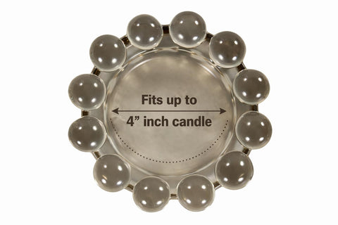Alice Lane Bubble Candle Dish Large showcases a six-inch diameter for bold centerpieces
