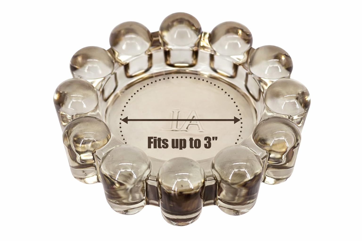 Alice Lane smoky amber glass enhances small candle displays