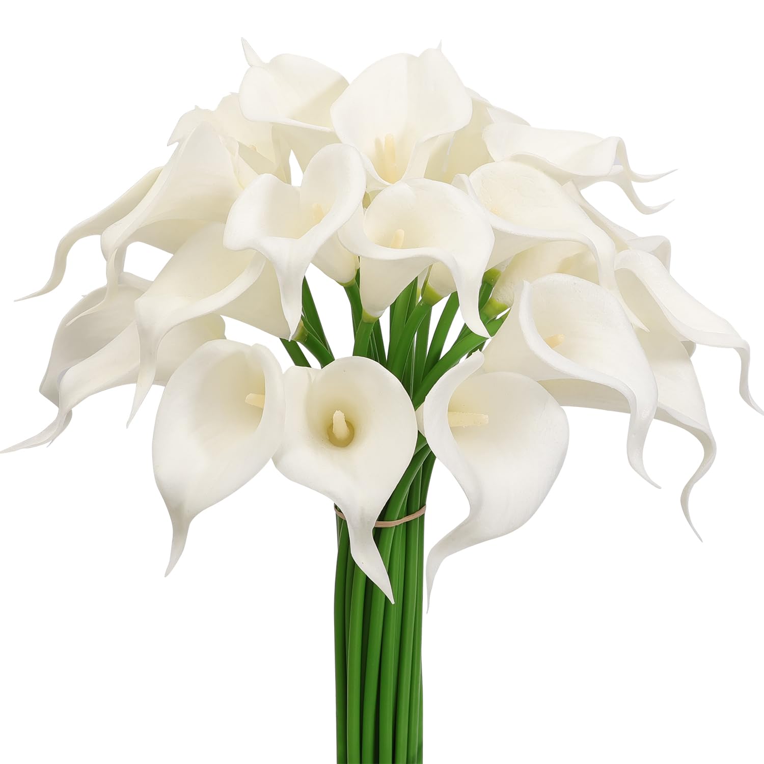 Alifst artificial calla lily, 36 cm white, 30-piece set for elegant wedding decor.