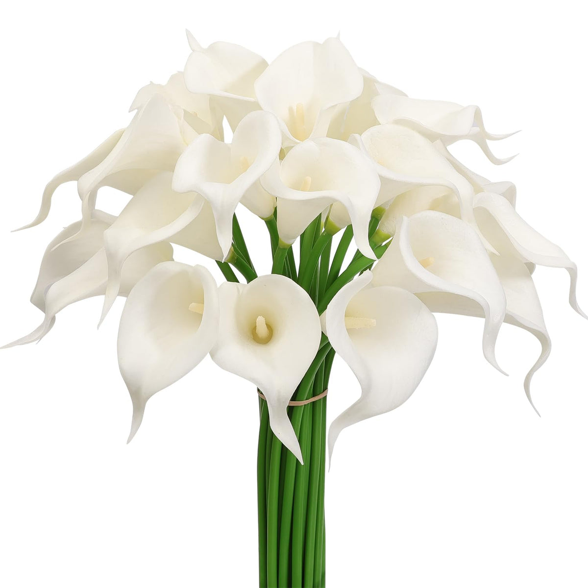 Alifst artificial calla lily, 36 cm white, 30-piece set for elegant wedding decor.