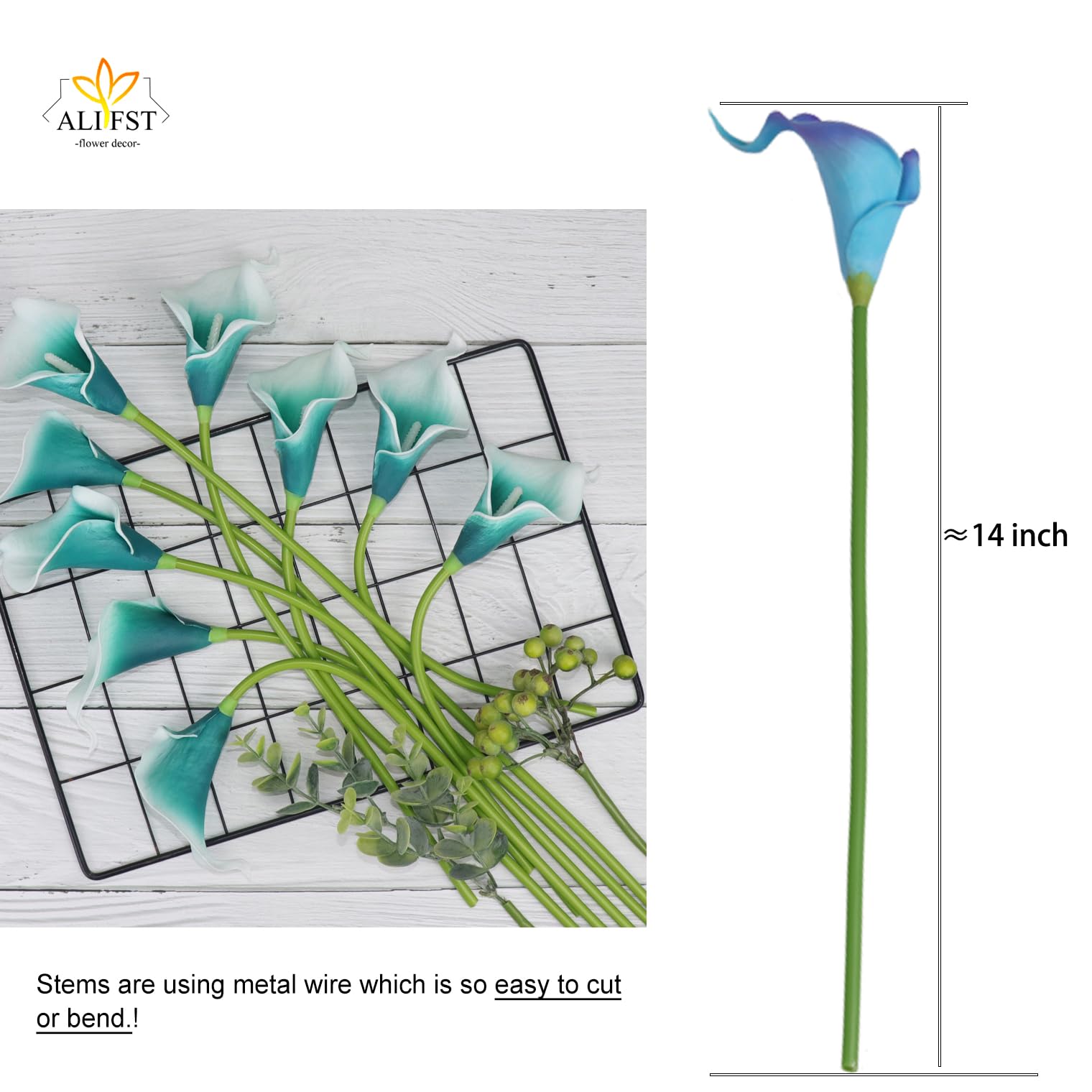 Alifst packaged for wedding and home decor with 30-piece lily set.