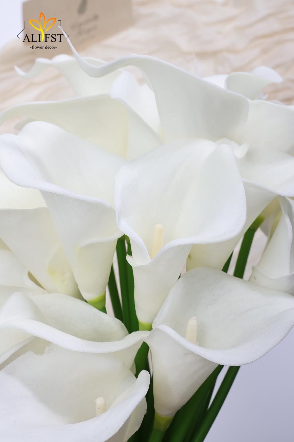 Alifst wedding decor calla lilies white ideal for bouquets, arches, and tables.