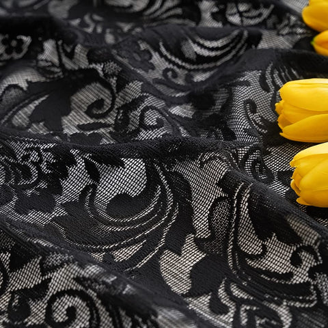 ALIGOGO lace curtains are machine washable for easy care.