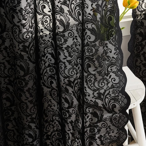 ALIGOGO two-panel lace curtains offer a ready-made setup.