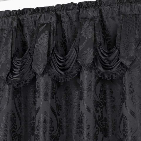 All American Collection drape set with attached sheer for soft daylight diffusion.
