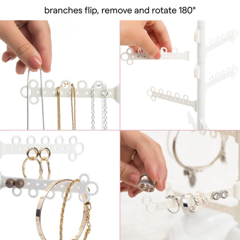 All Hung Up bracelet hooks organize bracelets for quick outfit selection.