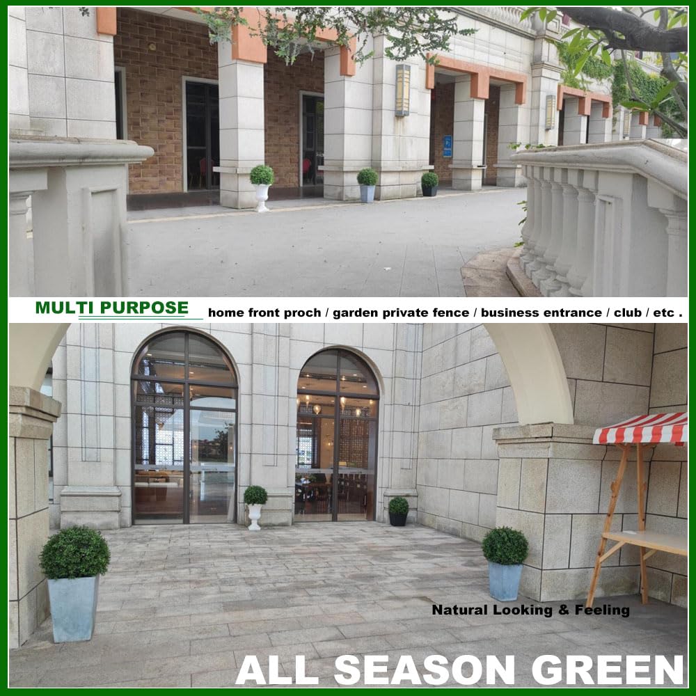 ALL SEASON GREEN 7-layered leaves create a lush boxwood look.