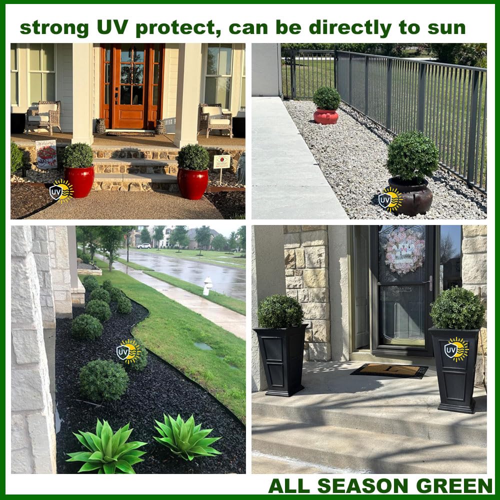 ALL SEASON GREEN UV protected topiary for year-round greenery.