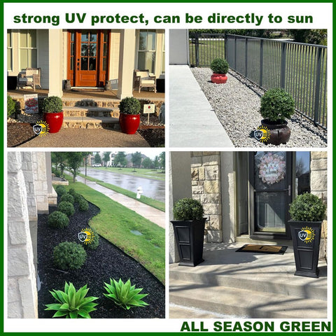 ALL SEASON GREEN UV protected topiary for year-round greenery.