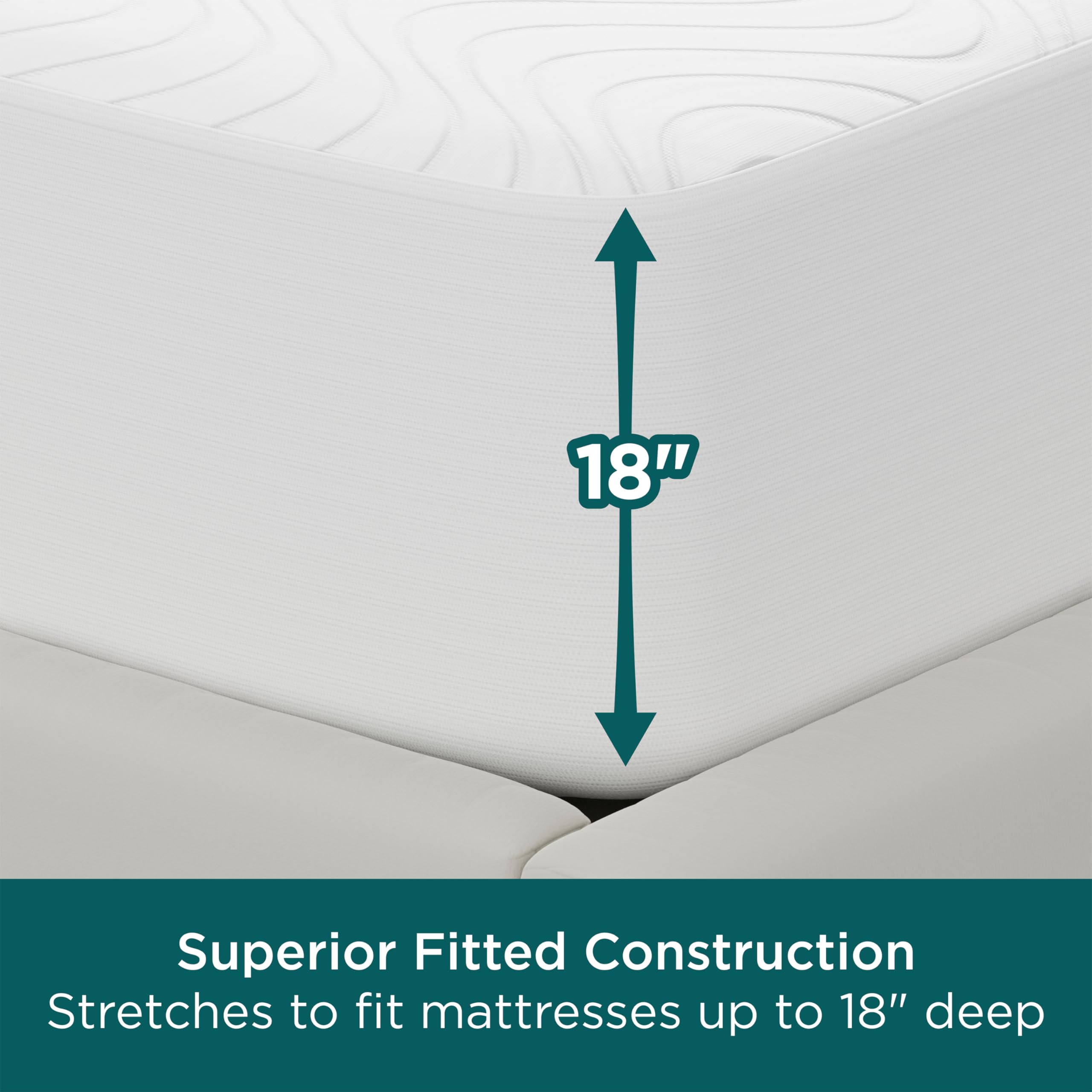 Aller-Ease CleanBoost Plush Knit Mattress Protector lifetime warranty for peace of mind