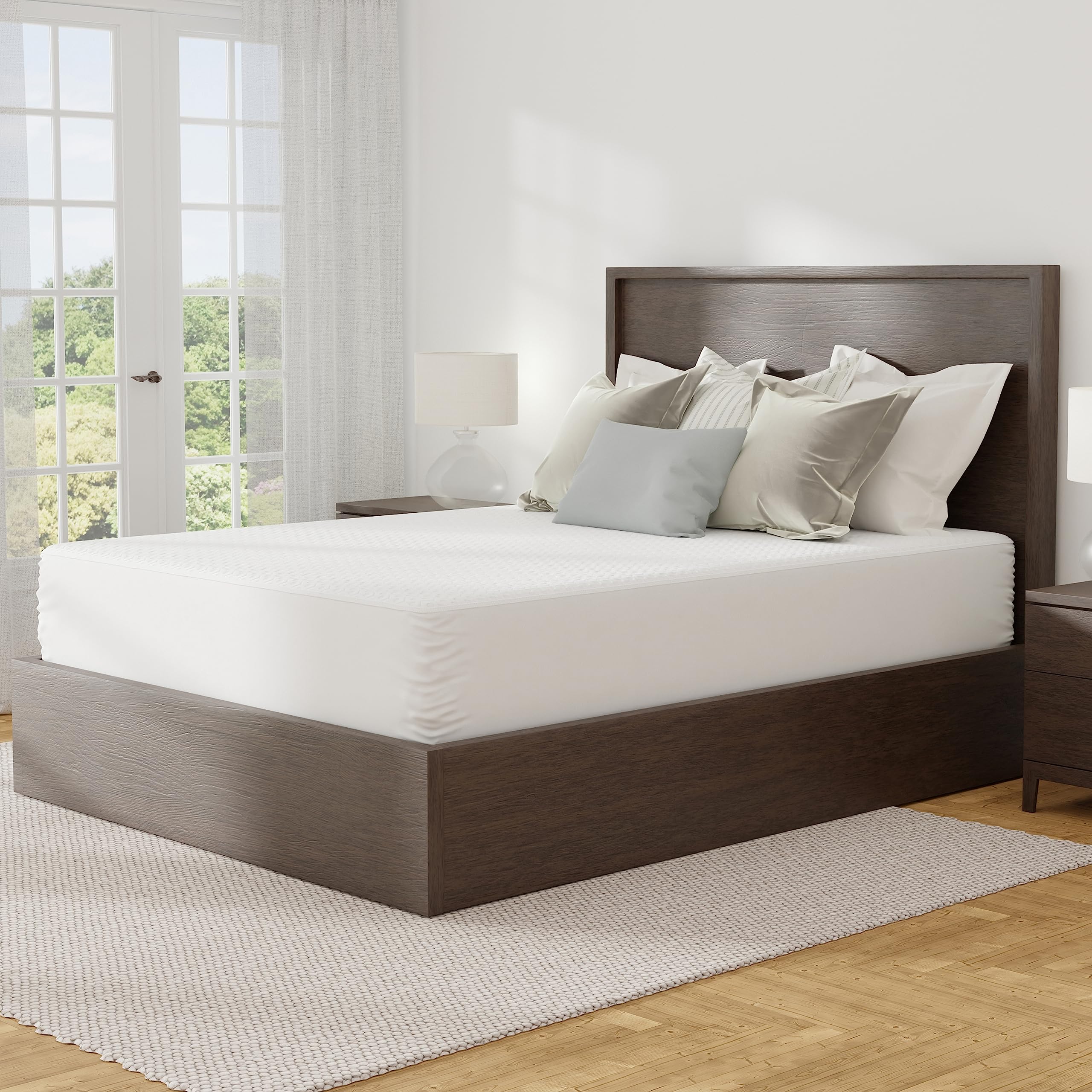 Aller-Ease temperature-balancing layer wicks moisture for comfortable sleep.