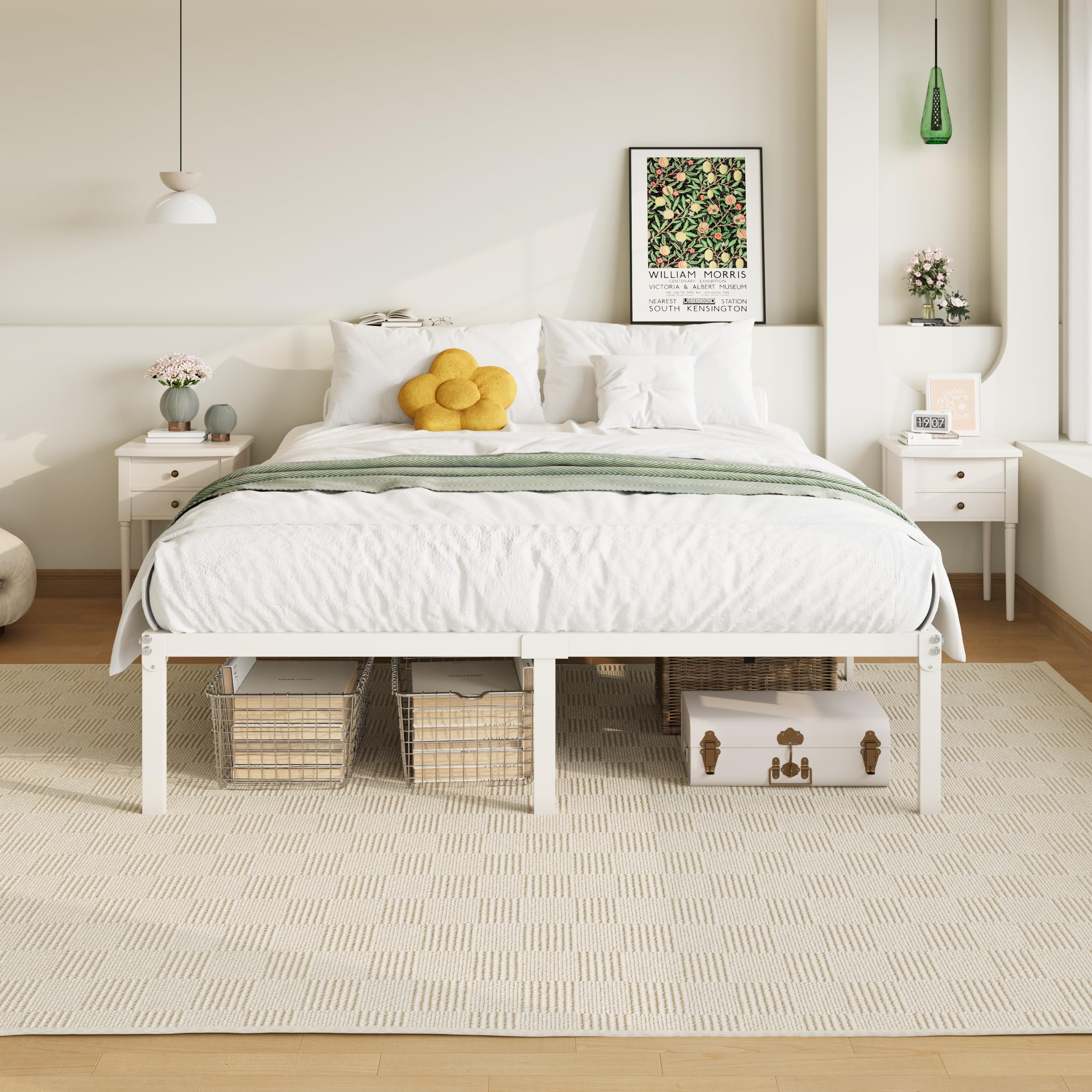 Allewie frame is ideal for dorms, guest rooms, and master suites.