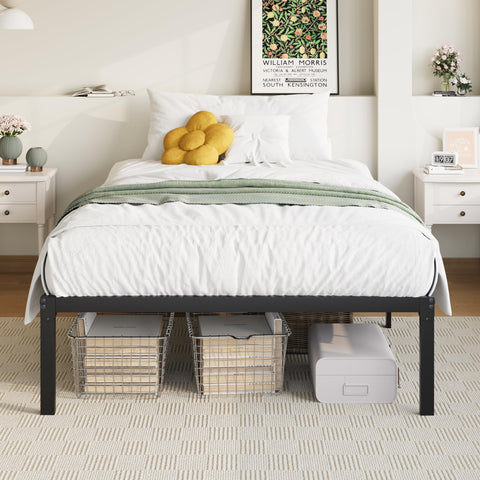Allewie twin bed frame in easy-assembly kit for quick setup