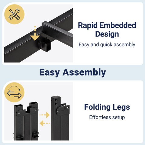Allewie twin bed frame suits various room styles and mattresses
