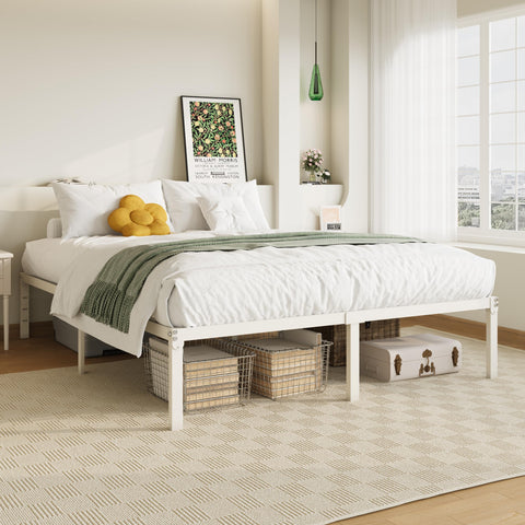 Allewie under-bed storage area shown for tidy bedroom organization.