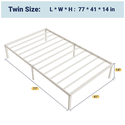 Allewie bed frame featuring generous under-bed storage space.
