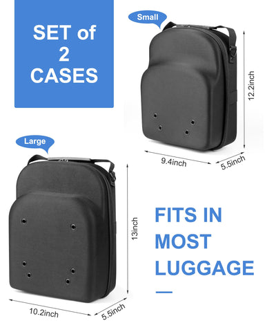 Allgawise large travel hat case showing spacious interior for four to six hats