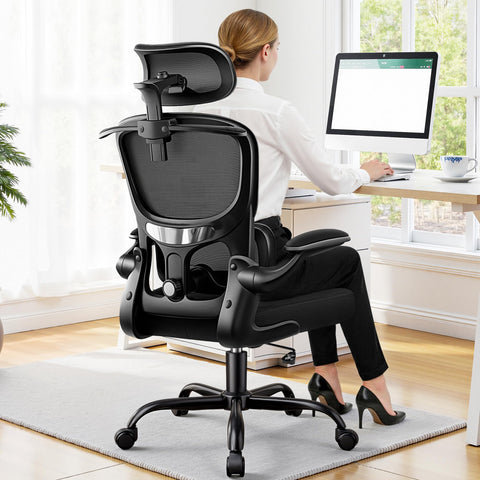 ALLGOD ergonomic chair back mesh for cooling comfort during long work sessions