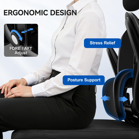 ALLGOD flip-up armrests save space and ease transitions at small desks