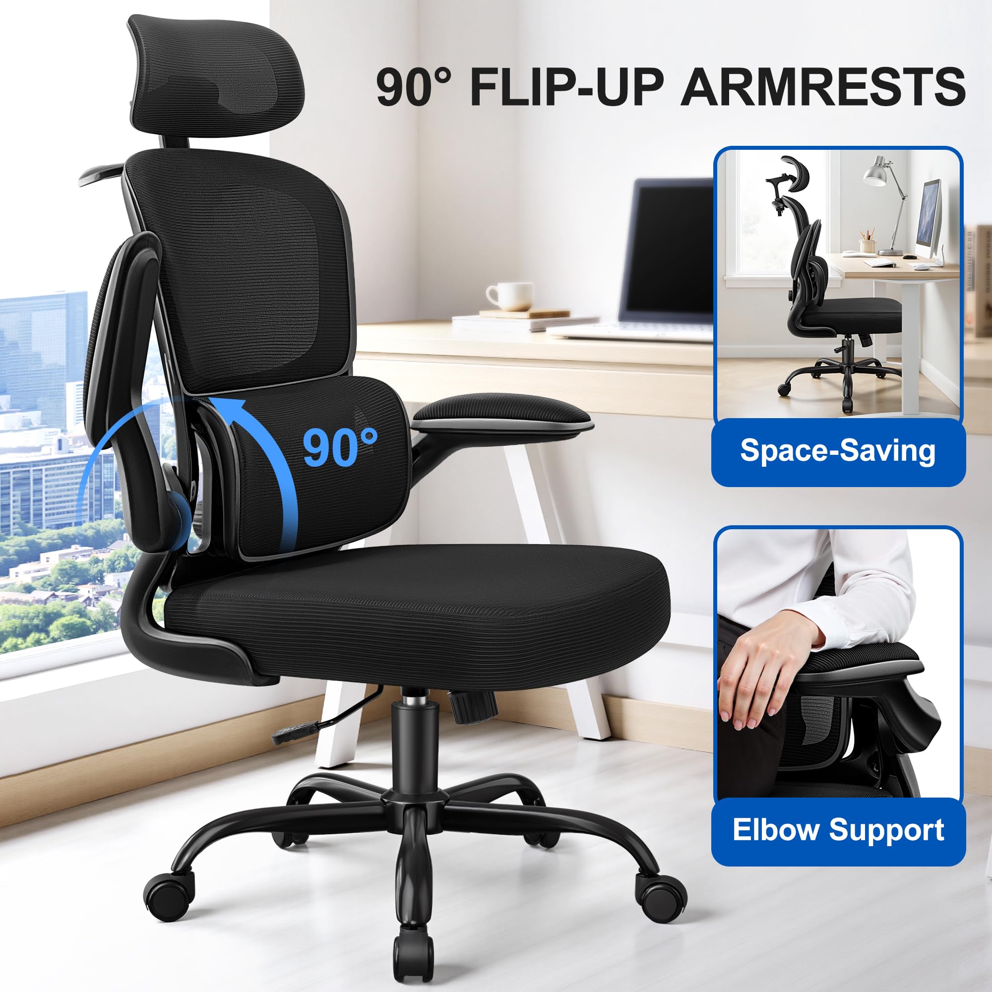 ALLGOD lumbar support aligns the spine for better posture during extended use