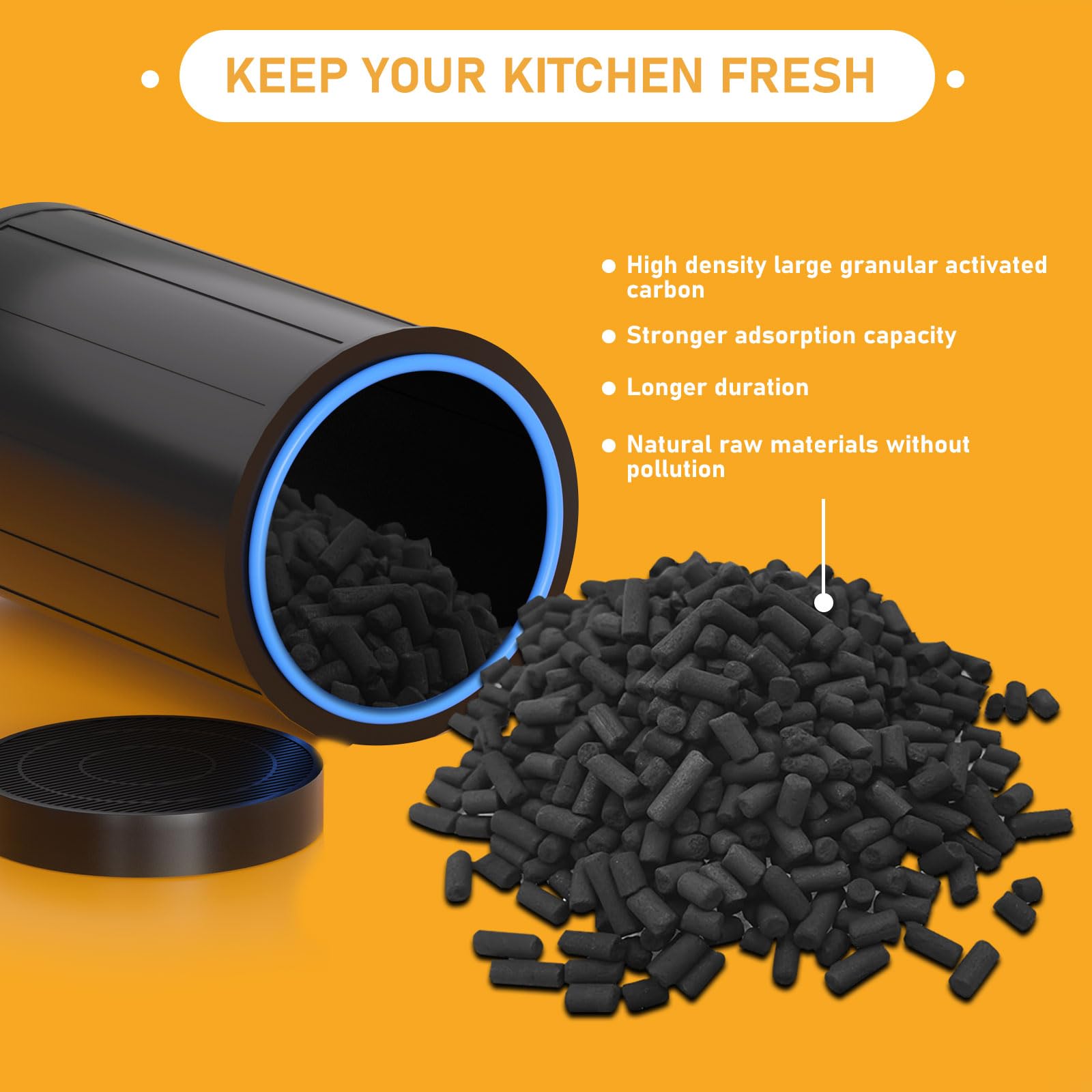 Allisfresh activated carbon filter reduces odors from cooking and pets around the FoodCycler.