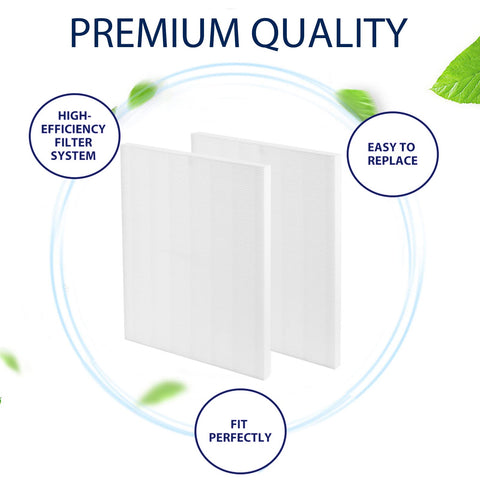 Allisfresh D480 D4 replacement filter back view with packaging and fit compatibility.