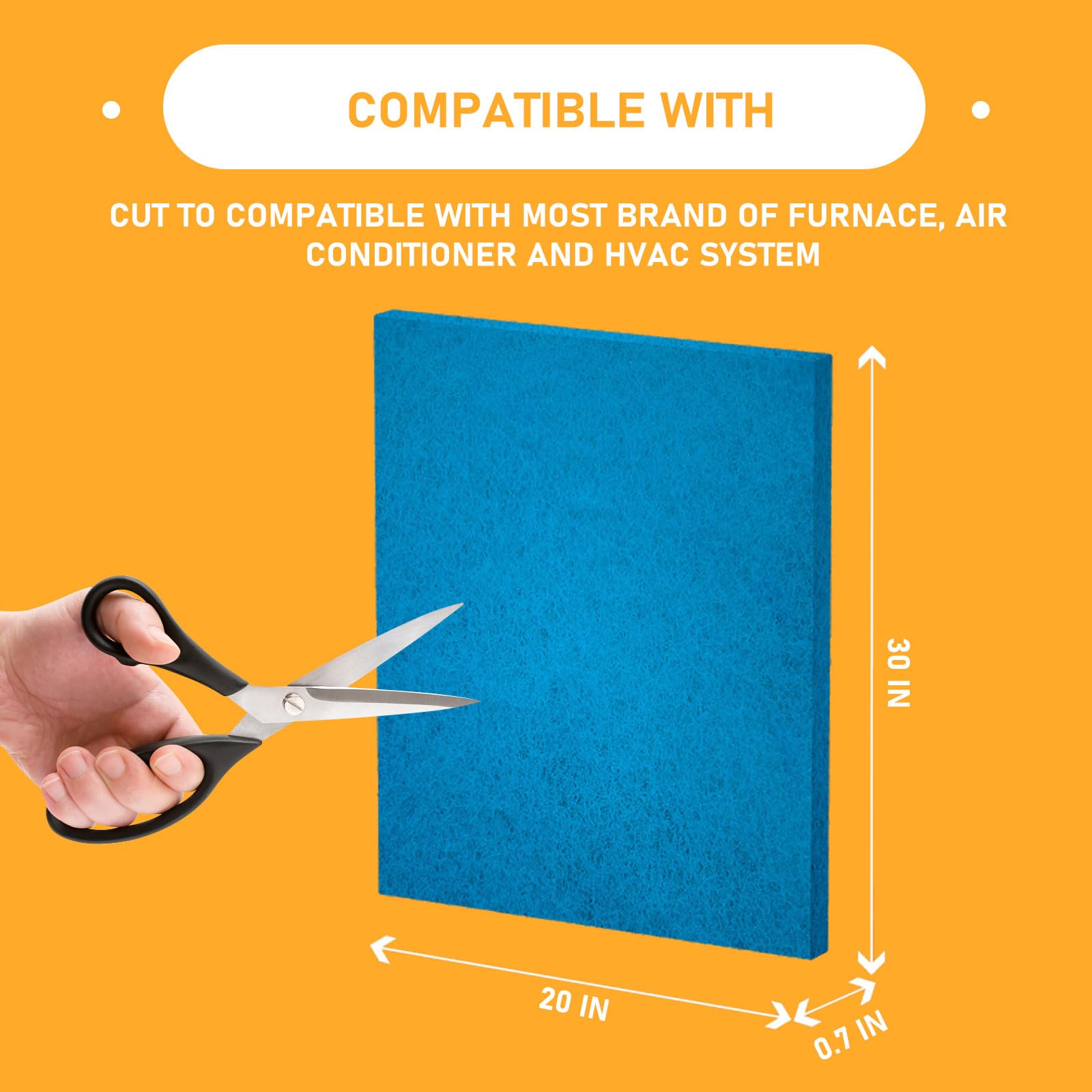 Allisfresh MERV 5 high airflow filter maintains airflow while capturing dust and pollen