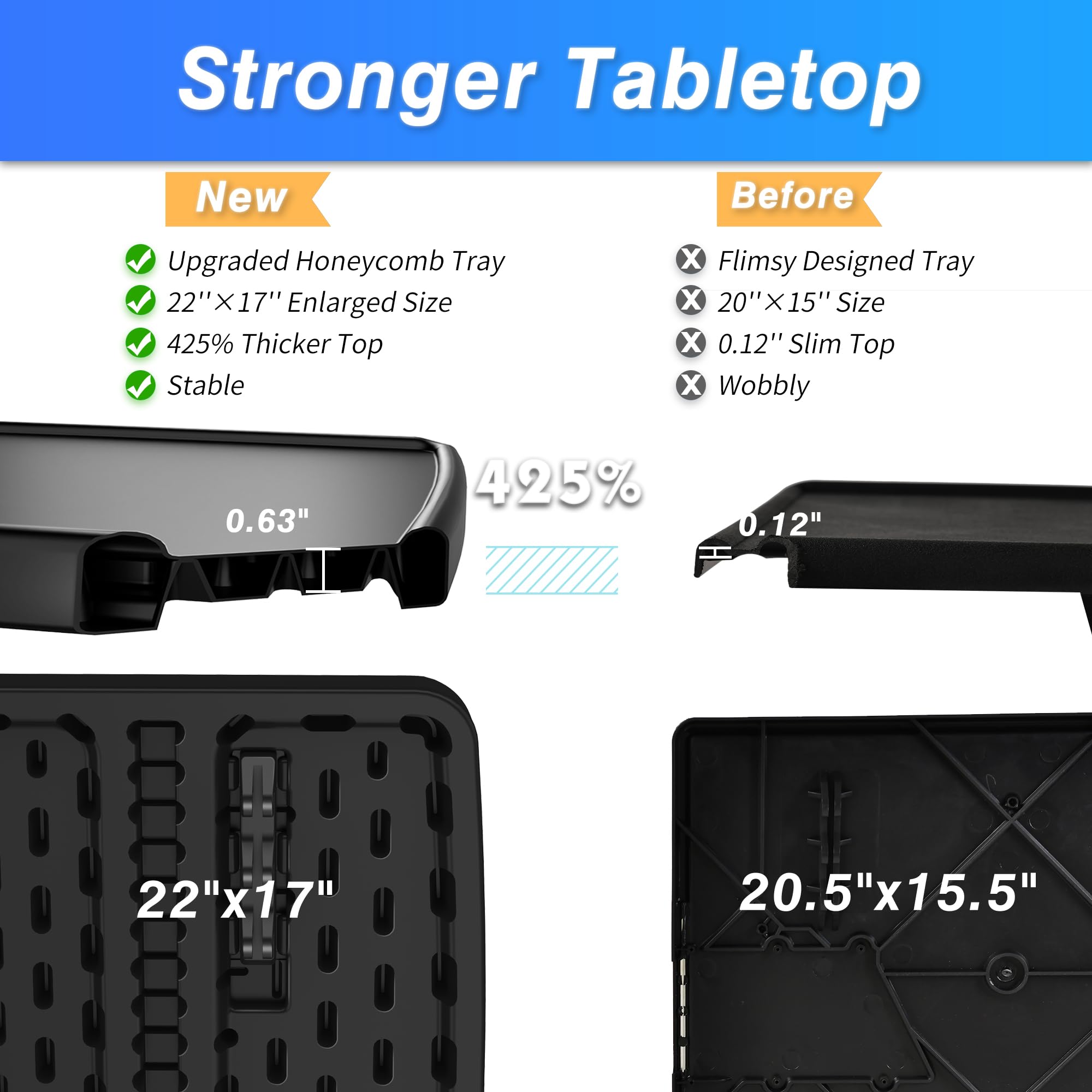 Allpop Max TV Tray Table extended height enables comfortable use on the couch