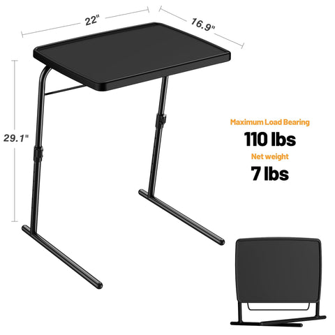Allpop Max TV Tray Table with locking legs improves stability