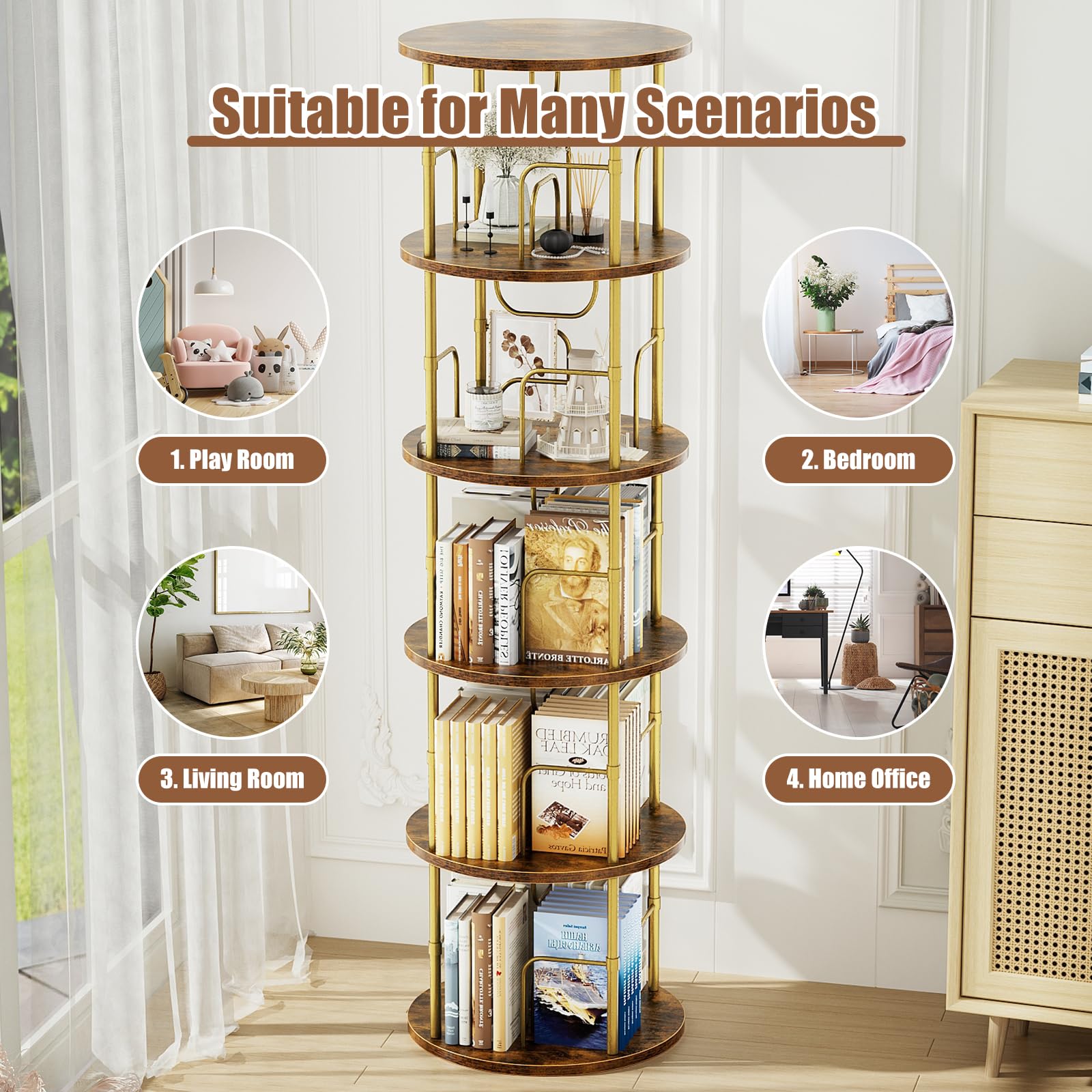 Ideal for bedrooms or living rooms for display and organization.