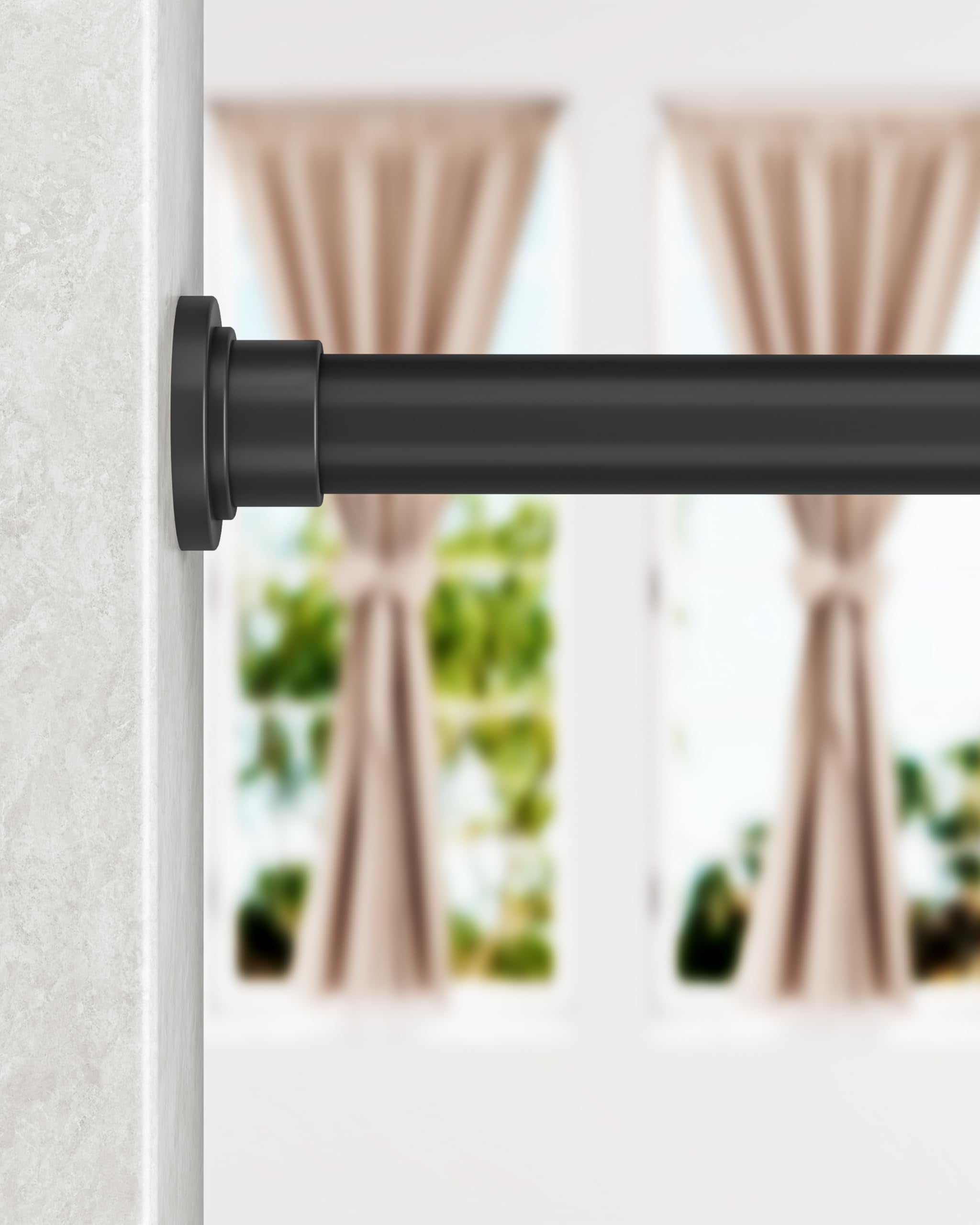 AllZONE shower rod spring no-drill installation for quick, secure fit.