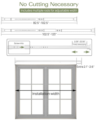 Allzone tension rod renter-friendly option avoids wall damage.