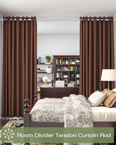 Allzone tension rod versatile for windows, bathrooms, garlands, and decor.
