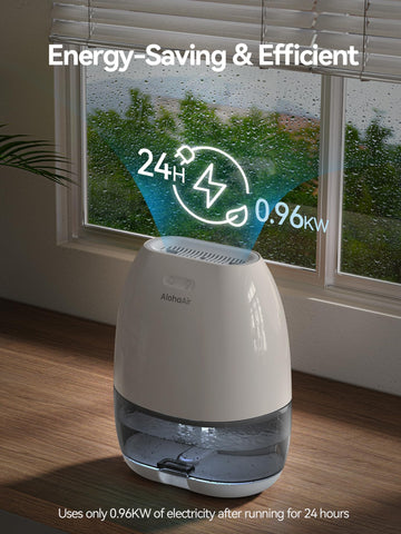 AlohaAir 34OZ water tank transparent for real-time monitoring
