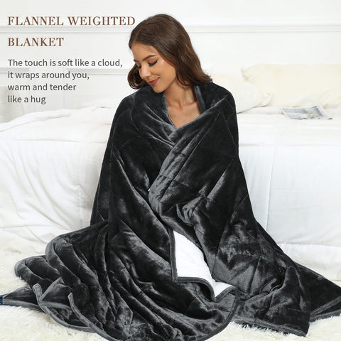 Alomidds 60x80 blanket on bed demonstrates full-body coverage in queen size.