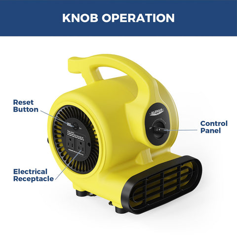 ALORAIR GF600A anti-slip feet reduce movement and noise during operation