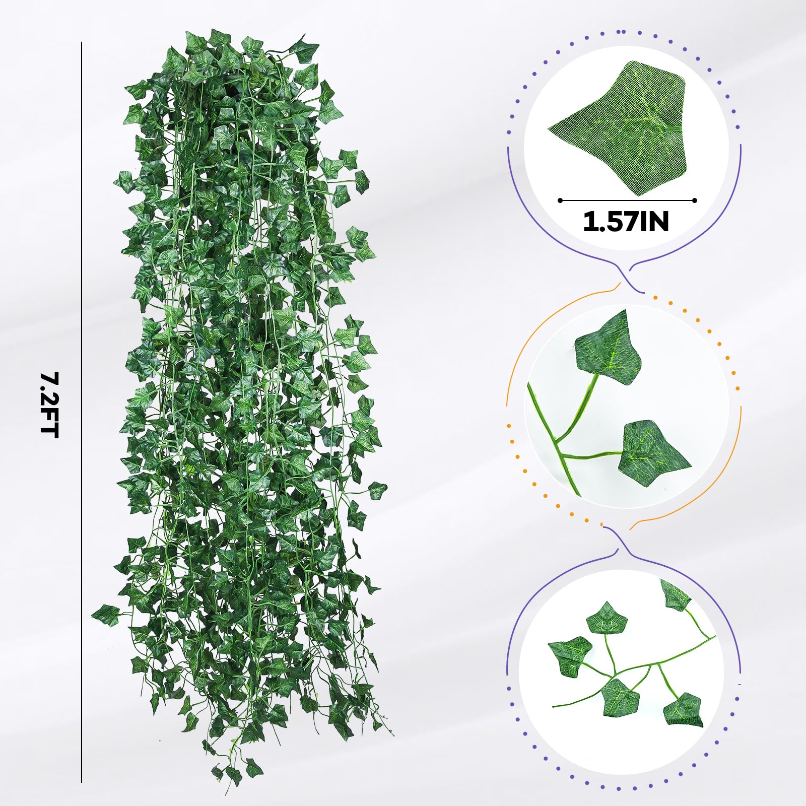 Alotiki artificial ivy garland with bendable stems for events.