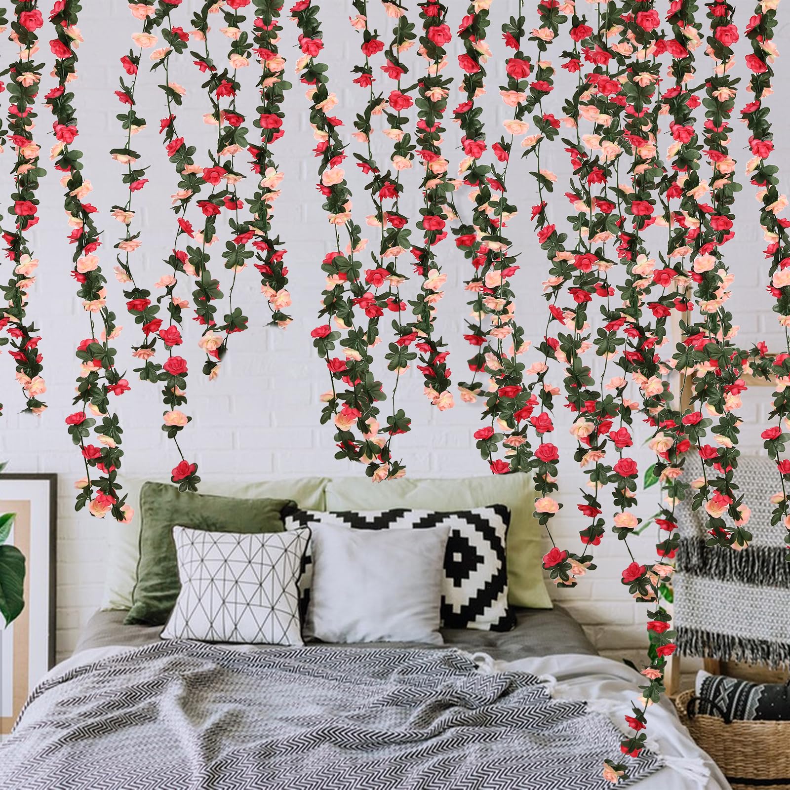 Alotiki rose garland easy to clean and store after use.