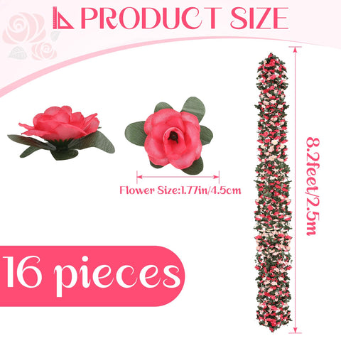 Alotiki rose garland with hook design for easy installation.